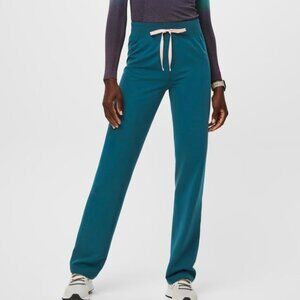Figs Women's Livingston Basic Scrub Pants in Caribbean Blue